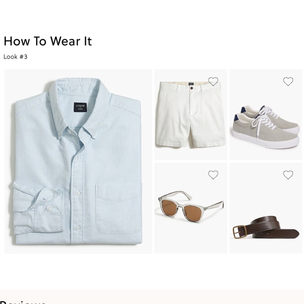 NWT J.Crew Flex Oxford Shirt Slim Fit Blue White Stripe XXL - Picture 5 of 9